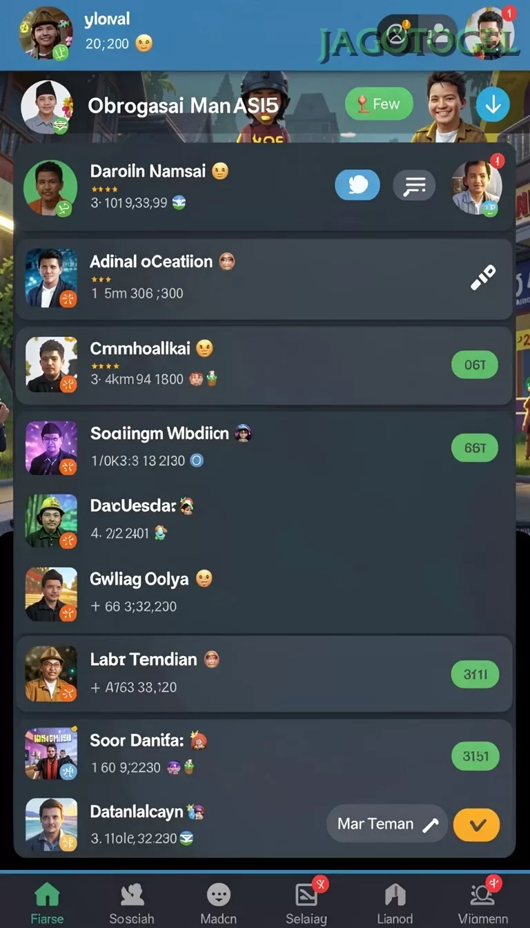 Cuplikan layar RPZZZ — aktivitas